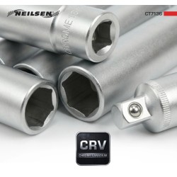 Zestaw Nasadek Nasadki klucze ekstra długie 3/8 " 6 el 15-19mm 120mm Neilsen
