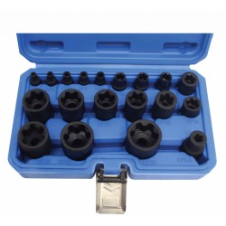 Nasadki Udarowe klucze E TORX PLUS 19 cz. 1/4 3/8 1/2 Cr-Mo Tesla Satra