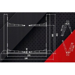 Two column lift 4.2 T Automatic 155 cm 400V Grubber