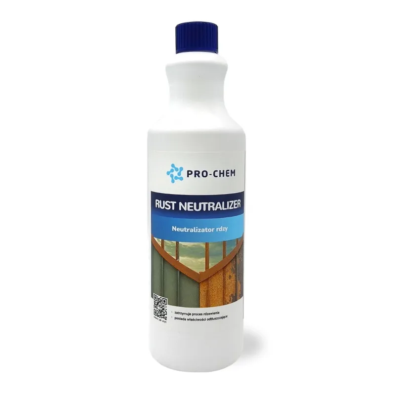 Neutralizator Rdzy PRO-CHEM 1L | Skuteczny Odrdzewiacz i Odtłuszczacz
