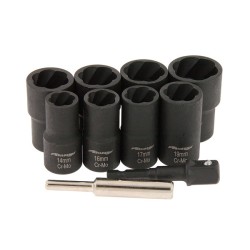Nasadki do uszkodzonych obrobionych śrub i nakrętek 14-27mm 1/2 " 10 el Neilsen