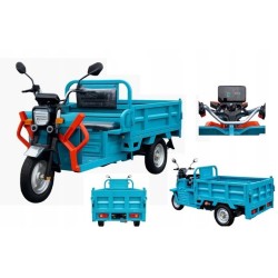 Elektryczny pojazd trójkołowy tuk tuk z hydrauliczną wywrotką E-TUK Cargo 1500W V2
