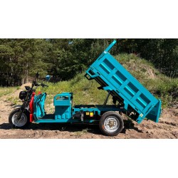 Elektryczny pojazd trójkołowy tuk tuk z hydrauliczną wywrotką E-TUK Cargo 1500W V2