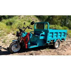 Elektryczny pojazd trójkołowy tuk tuk z hydrauliczną wywrotką E-TUK Cargo 1500W V2