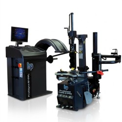 Zestaw montażownica automatyczna z ramieniem Run-Flat 10-30"  wyważarka do kół laser LED Best Products