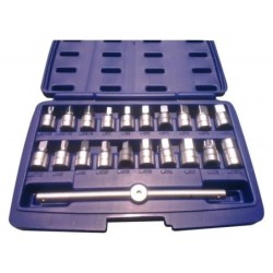 Klucze nasadowe do korków oleju zestaw kluczy 21 el.