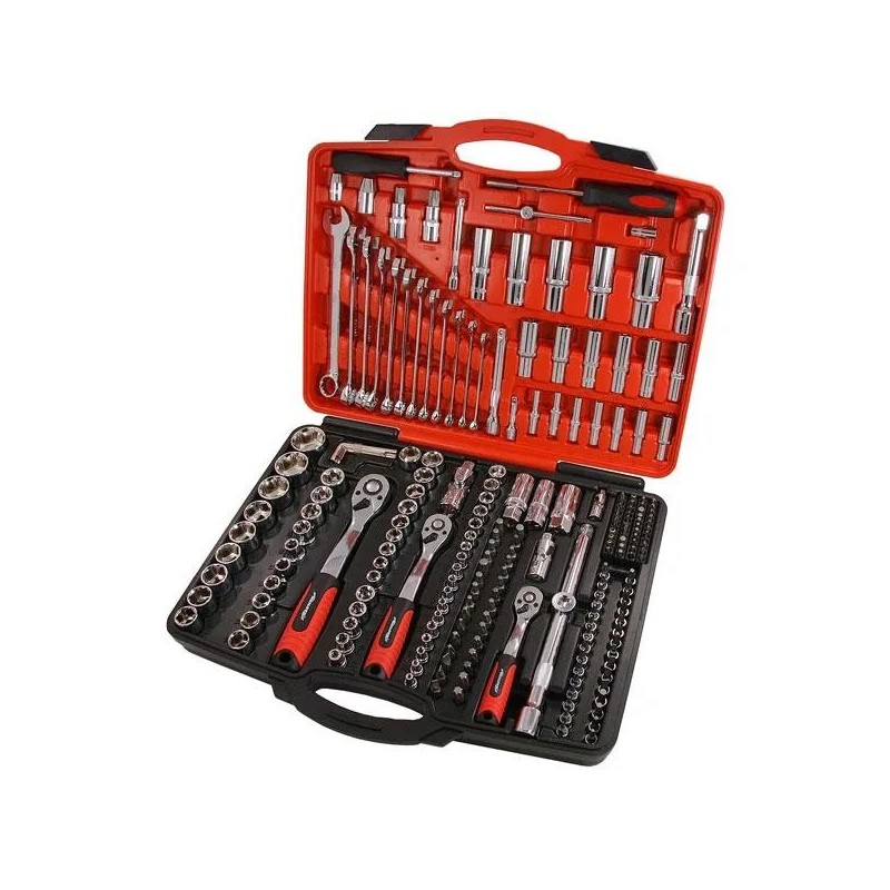 Walizka narzędziowa klucze nasadowe zestaw 219 el.