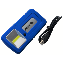 Lampa latarka bezprzewodowa 2w cob obrotowa asta