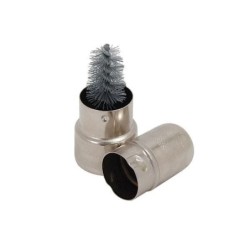 Brush for cleaning battery post clamps