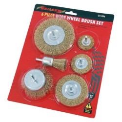 Zestaw drucianych szczotek do wiertarki neilsen