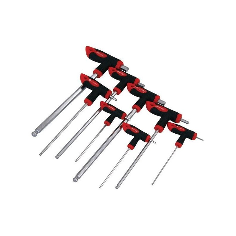 Klucze kątowe imbus imbusy hex z kulką rączką 2-10