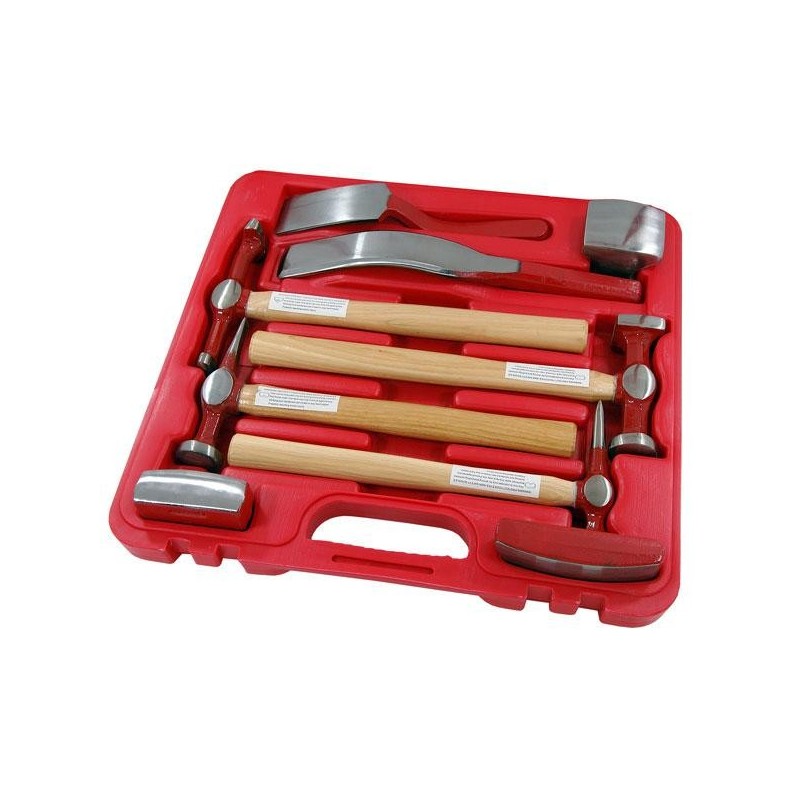 Zestaw blacharski młotki kowadełka łyżki neilsen