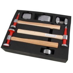 Zestaw blacharski młotki kowadełka blacharskie 7szt