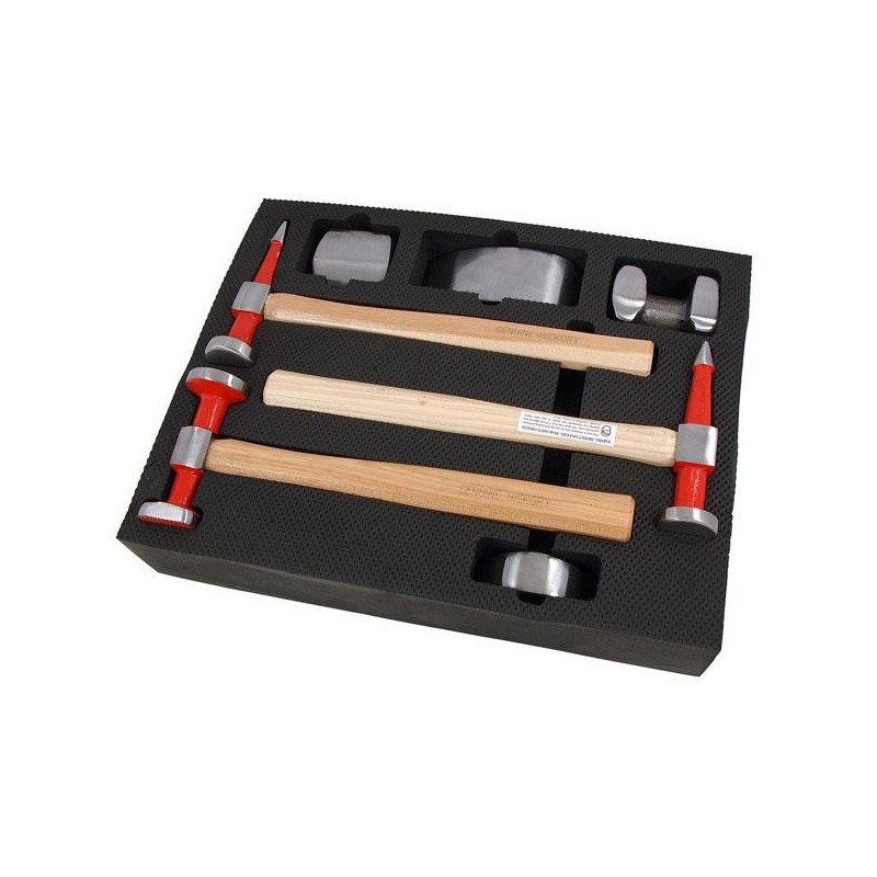 Zestaw blacharski młotki kowadełka blacharskie 7szt