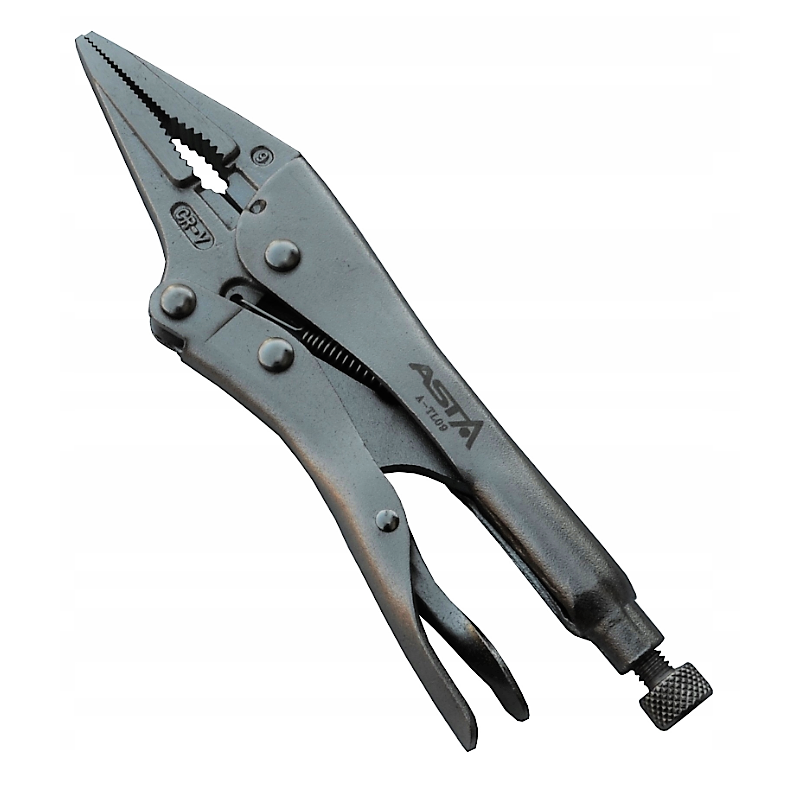 Szczypce zaciskowe blacharskie mors proste długie szczęki 9