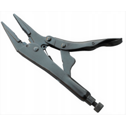 Szczypce zaciskowe blacharskie mors proste długie szczęki 9