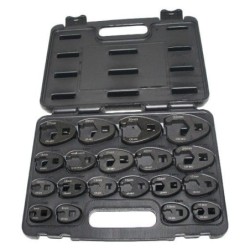 Klucze oczkowe otwarte kute 8-32 mm zestaw kluczy