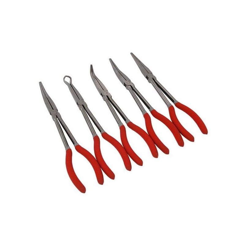 Szczypce długie proste kątowe przewody 5 szt
