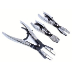 Szczypce do zaciskania przewodów z blokadą