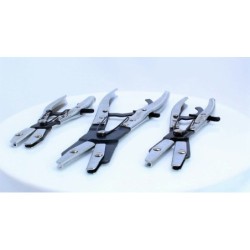 Szczypce do zaciskania przewodów z blokadą