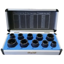 Nasadki do uszkodzonych obrobionych zapieczonych śrub m9-m19