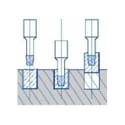 Wykrętaki urwanych zerwanych śrub szpilek 8-17 mm