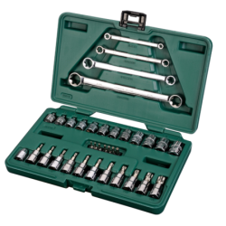 Zestaw 35 kluczy klucze torx 1/4' 3/8' sata