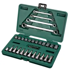 Zestaw 35 kluczy klucze torx 1 4 3 8 sata
