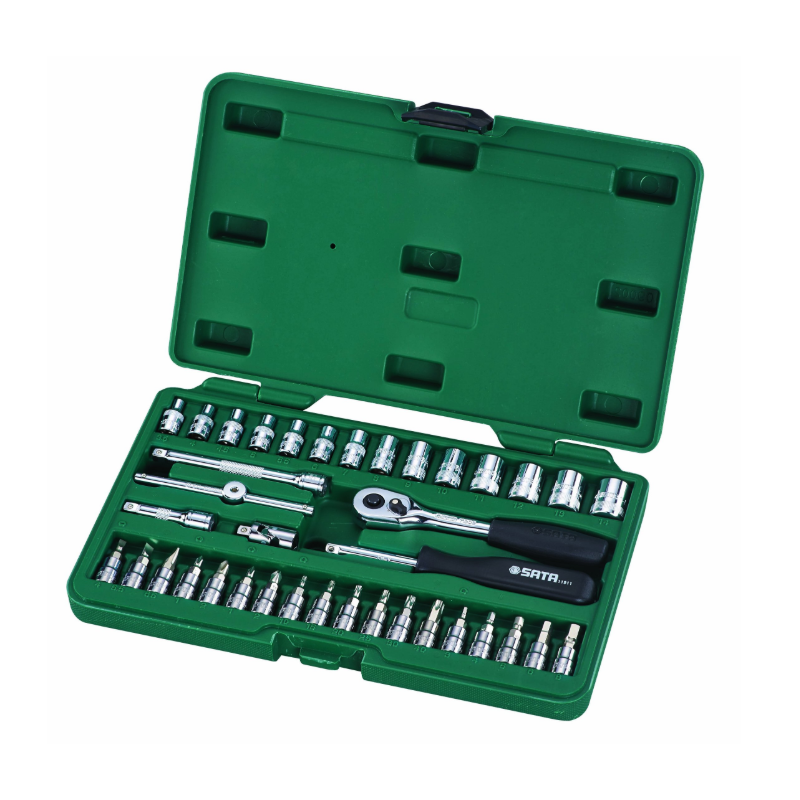 Walizka narzędziowa klucze nasadowe 1 4 38el.