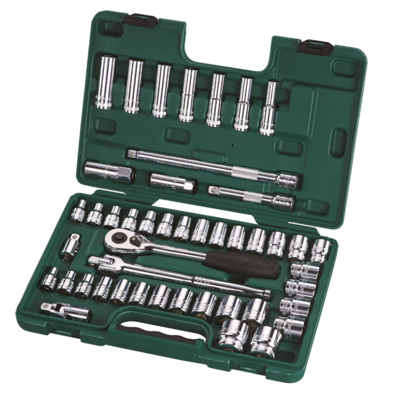 Walizka narzędziowa klucze nasadowe 1 2 46el. sata