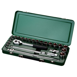 Walizka narzędziowa klucze nasadowe 1/2" 25el. sata