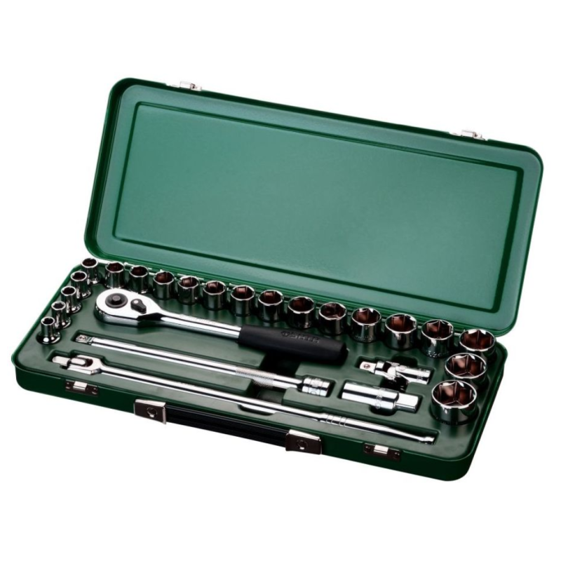 Walizka narzędziowa klucze nasadowe 1 2 25el. sata