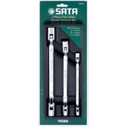 Klucze nasadowe przegubowe 8-19mm 3el. sata