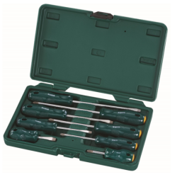 Zestaw 8 wkrętaków płaskie krzyżakowe wkrętaki wkrętak sata