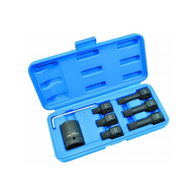 Klucze nasadowe xzn spline m14-m18 8el udarowe