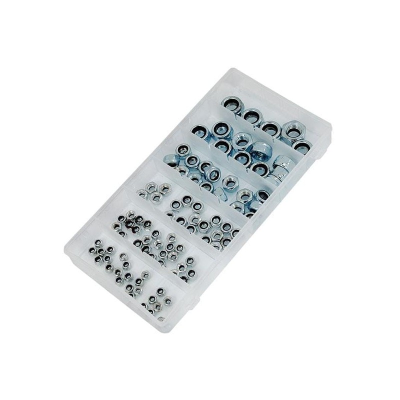 Nakrętki metryczne samokontrujące 100 elementów m4-m12