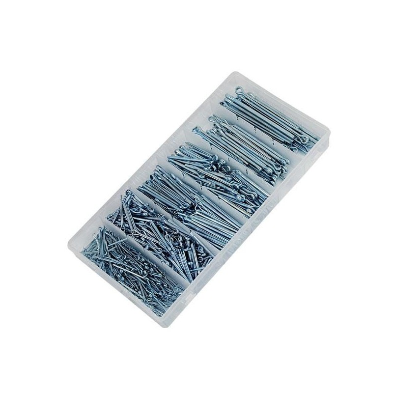 Zawleczki proste zestaw 500 zawleczek spinki