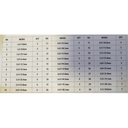 Wałki sprężynowe tulejki rozprężne kołki rozporowe 120el.