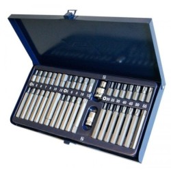 Zestaw bitów imbus torx spline 40 el stal s2 asta