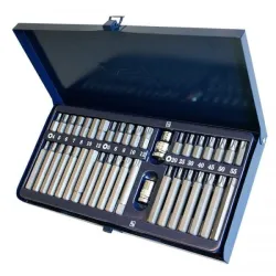 Sada bitov torx spline 40 el steel s2 asta