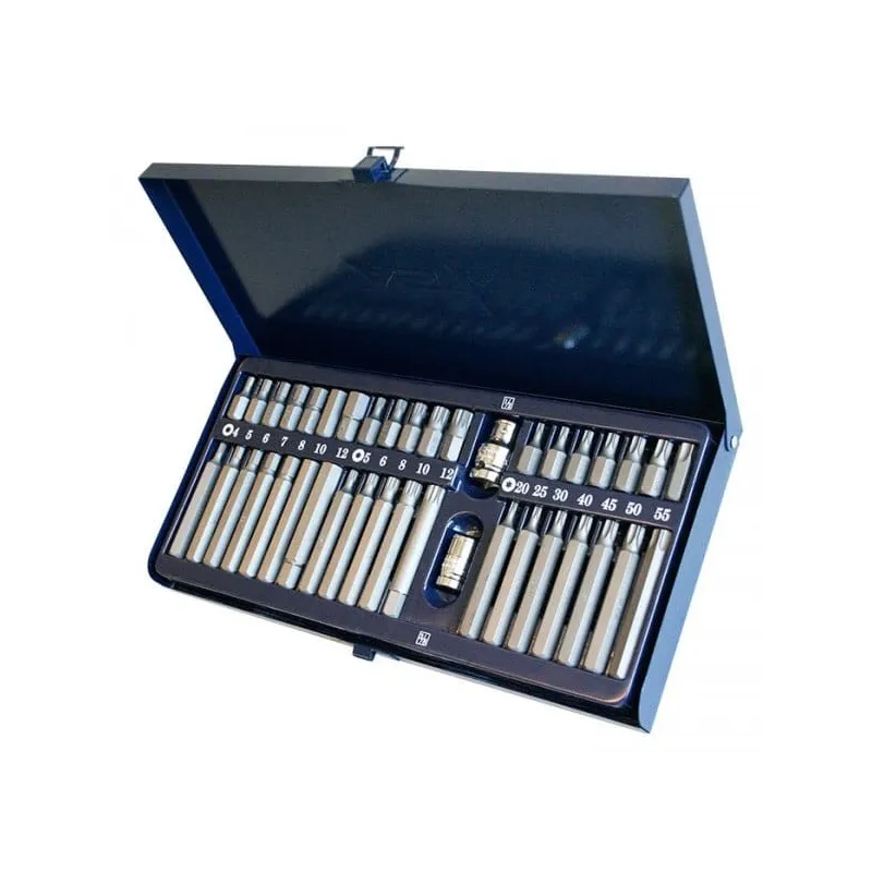 Zestaw bitów imbus torx spline 40 el stal s2 asta