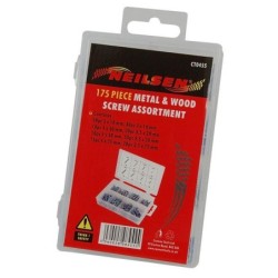 Wkręty do drewna metalu zestaw 175szt wkręty