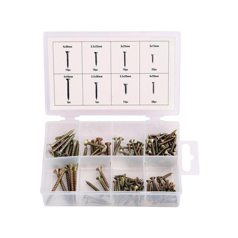 Wkręty do drewna zestaw 120 sztuk neilsen