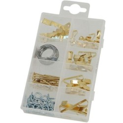 Zestaw haczyki oczka do wieszania 50 el zawieszki