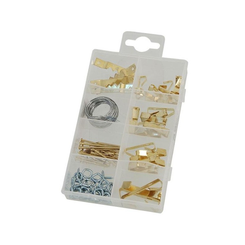 Zestaw haczyki oczka do wieszania 50 el zawieszki