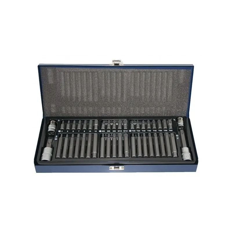 Zestaw bitów torx t20-t80 imbus spline 44el asta