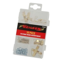 Zestaw haczyki oczka do wieszania 50 el zawieszki