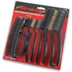 Szczotki druciane do usuwania rdzy, lakieru 7szt neilsen
