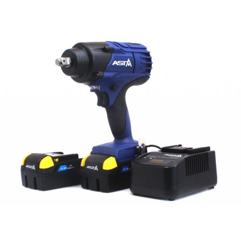 Akumulatorowy klucz udarowy asta 1250nm 2x5ah bardzo mocny