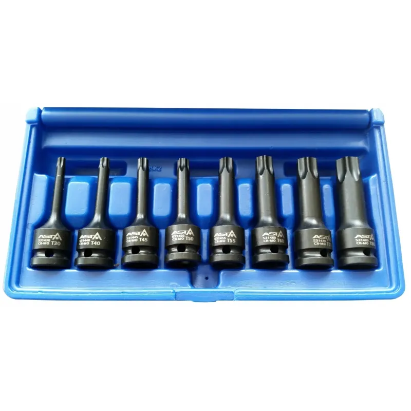 Klucze nasadowe udarowe torx 1 2 t30-t80 pro
